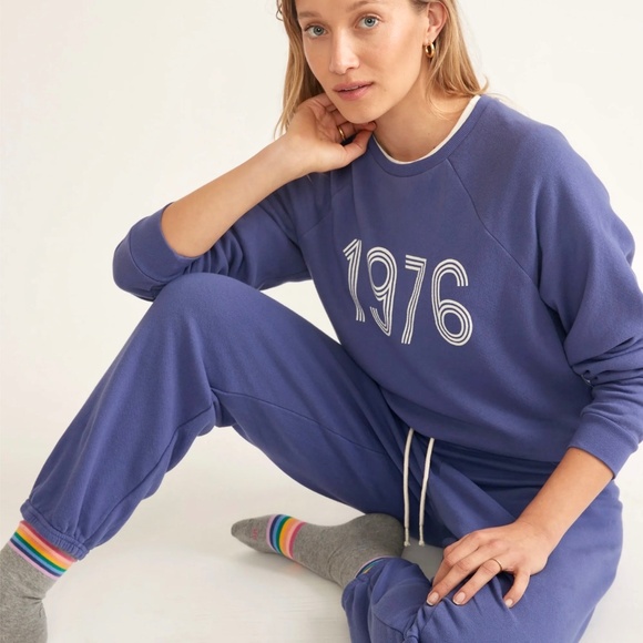 Marine Layer Periwinkle Blue 1976 Graphic Sweatshirt - Picture 12 of 16